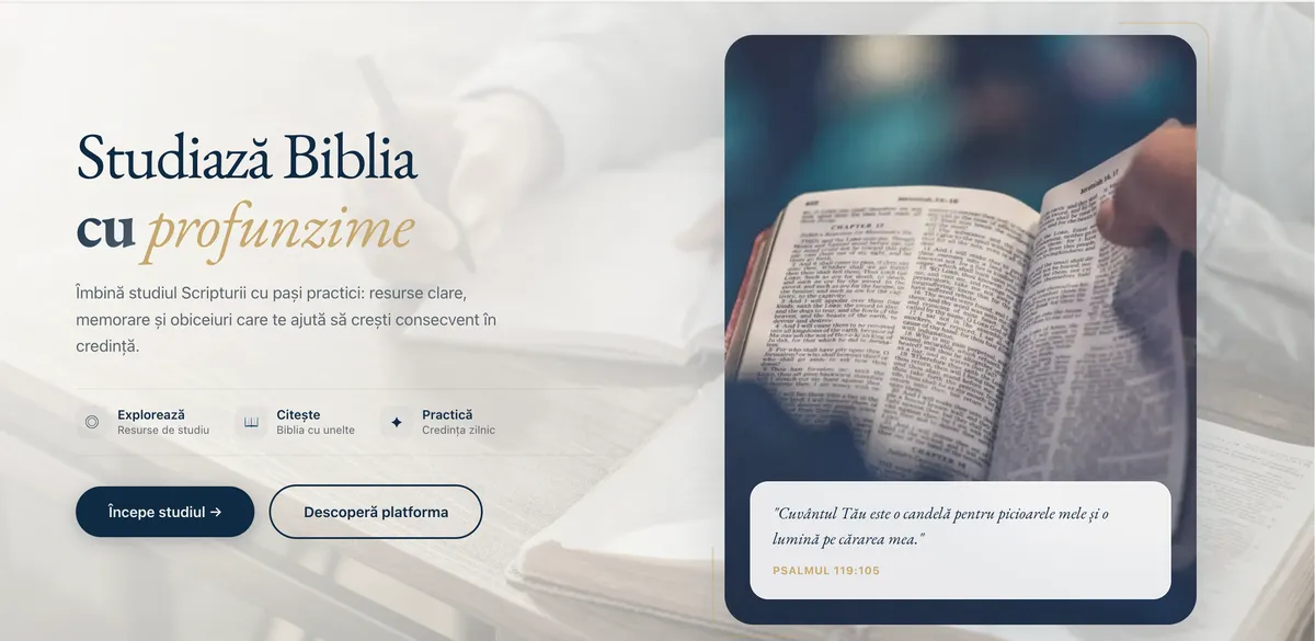 Studiază Biblia · Meet Your Bible